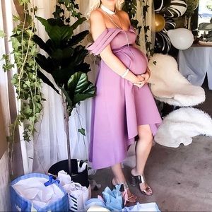 Maternity high low dress